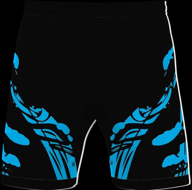 Matching sublimated shorts in the same design